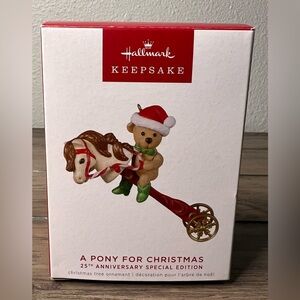 Hallmark NEW 2022 A Pony For Christmas 25th Anniversary Special Edition Ornament